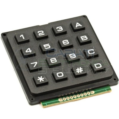 Tastiera Numerica 4x4 16 Tasti Pulsanti Keypad Tastierino Generico