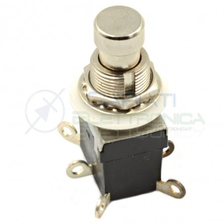Deviatore 6 pin DPDT ON/ON Guitar Effect Pedal Foot Switch Pedale ChitarraGenerico