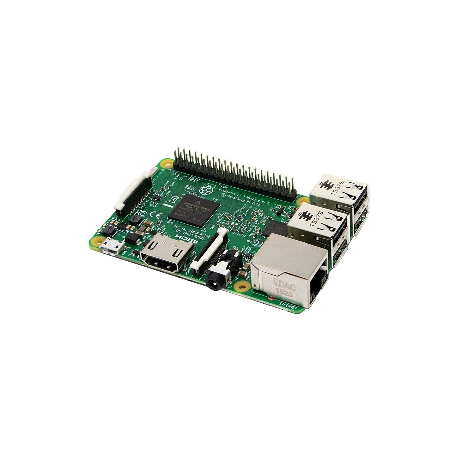 Scheda Raspberry Pi 3 Modelo B.