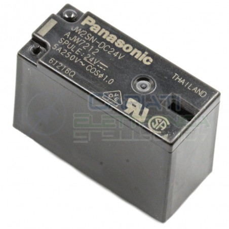 Relay Relè JW2SN-DC24V Bobina 24V DC DPDT Panasonic 5A 250VAC 5A 30VDC Panasonic