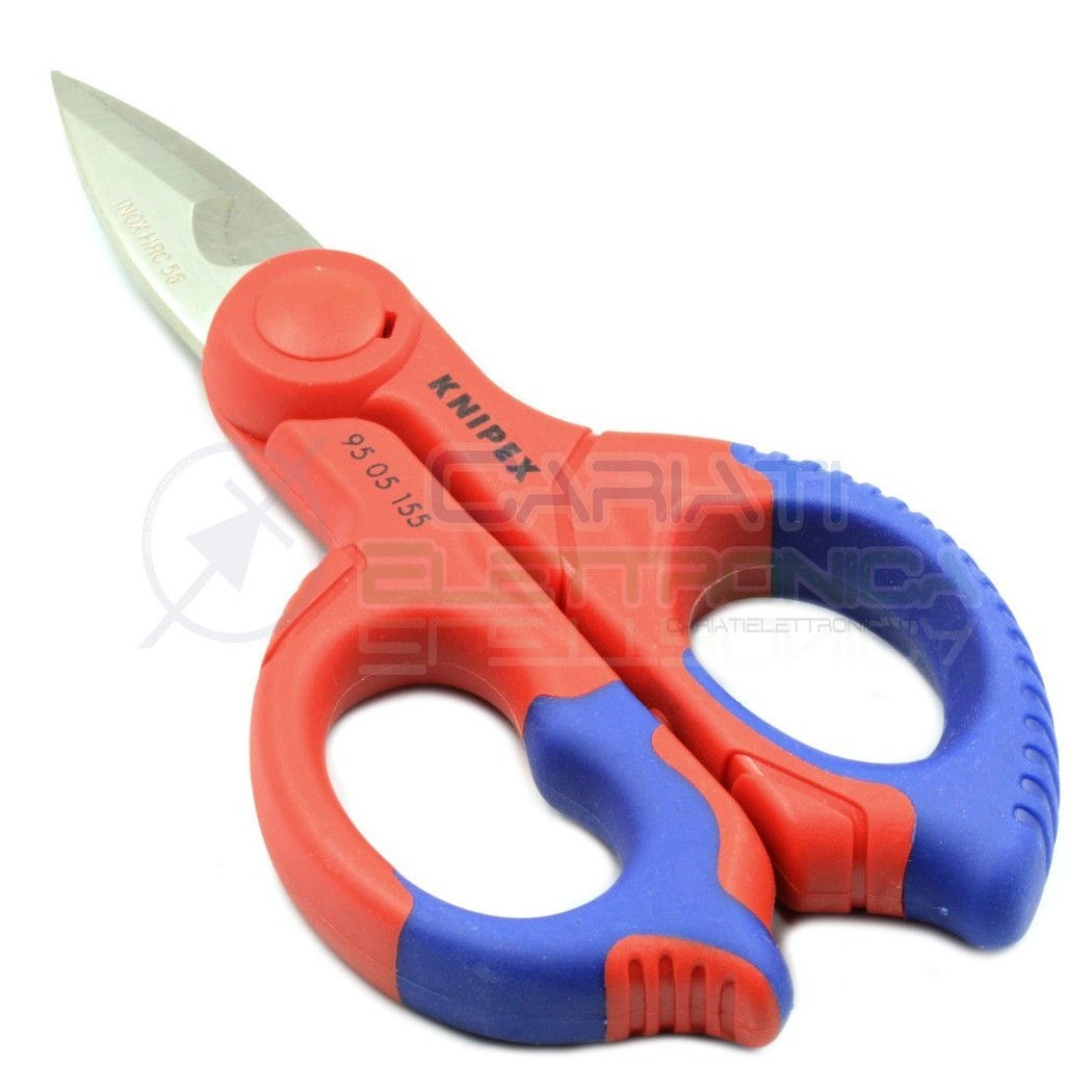 KNIPEX FORBICE DA ELETTRICISTA CAVI 95 05 155SB PROFESSIONALE IN ACCIAIO ISOLATAKnipex