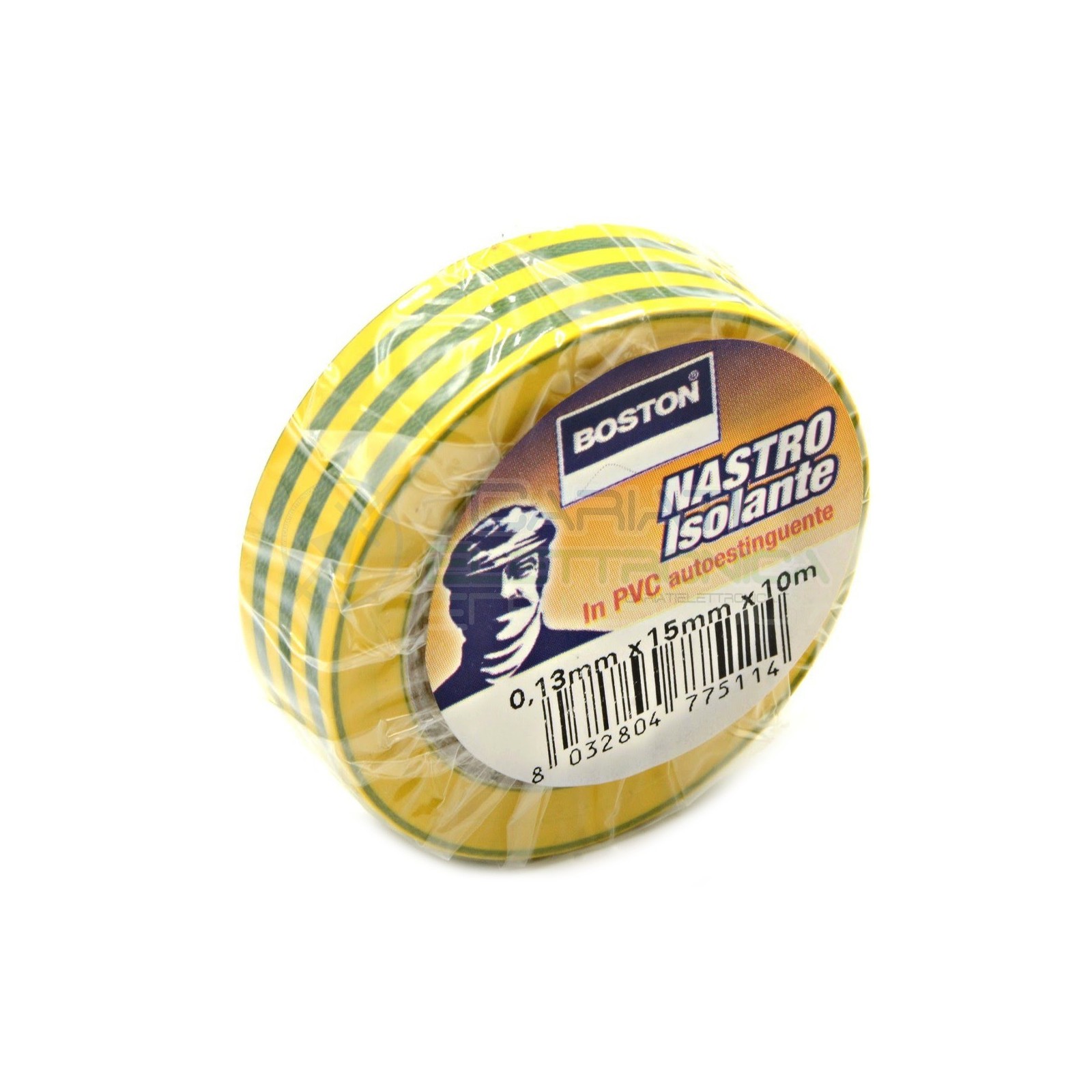 1 PEZZO Nastro Isolante professionale BOSTON da 15mm x 10 metri 15x10 RossoBoston