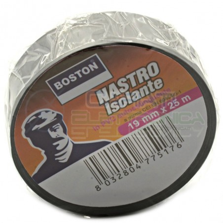Nastro Isolante professionale BOSTON da 19mm x 25 metri 19x25 Grigio