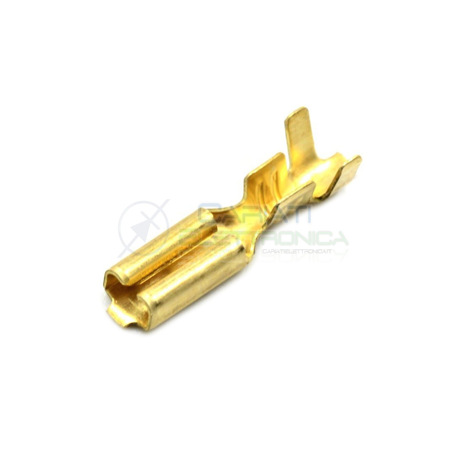 100 PEZZI connettore Faston Femmina a crimpare 2,8x0,5mm 2,8mm