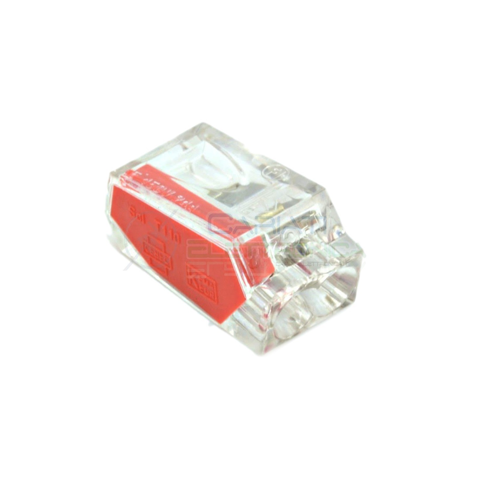 10 PEZZI Morsetto terminale 2 x 1-2,5mm2 per Cavi Fili Elettrici
