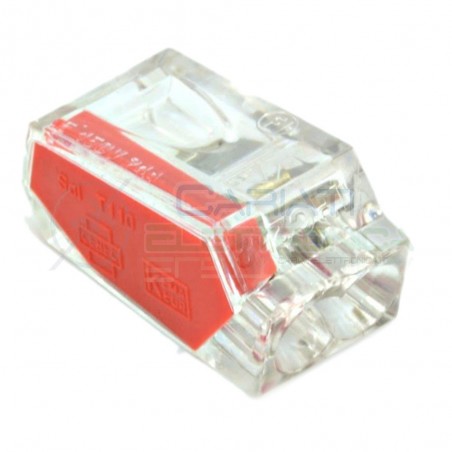 10 PEZZI Morsetto terminale 2 x 1-2,5mm2 per Cavi Fili Elettrici