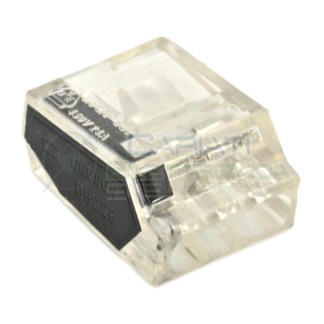 10 PEZZI Morsetto terminale 3 x 0,75-2,5mm2 per Cavi Fili Elettrici