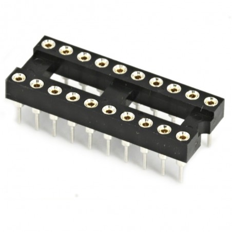 2 Pezzi Zoccolo DIP20 tornito THT 20 pin passo 2,54mm marca ASSMANN Assmann