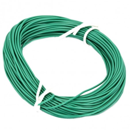 10 metri di Cavo sottile morbido multifilare in rame da 1mm (circa) colore VERDE