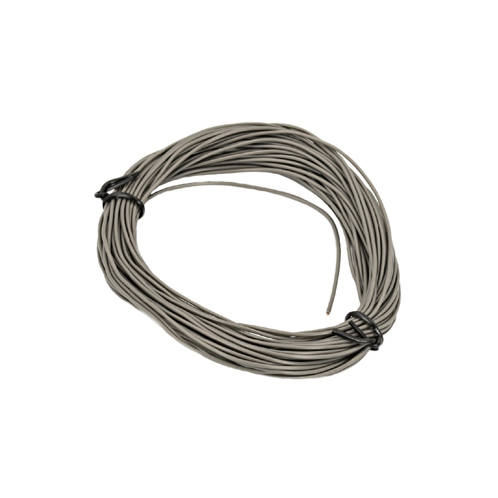 10 metri di Cavo sottile morbido multifilare in rame da 1mm (circa) colore GRIGIO