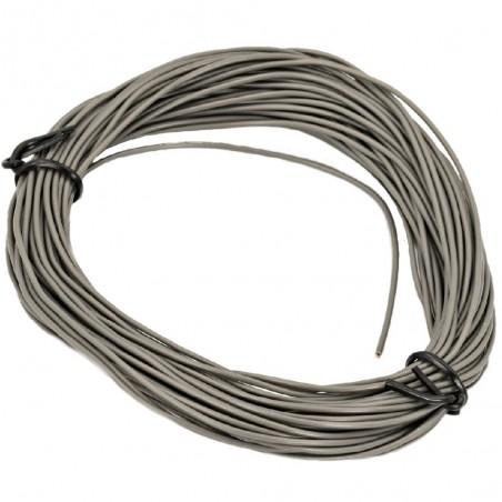 10 metri di Cavo sottile morbido multifilare in rame da 1mm (circa) colore GRIGIO