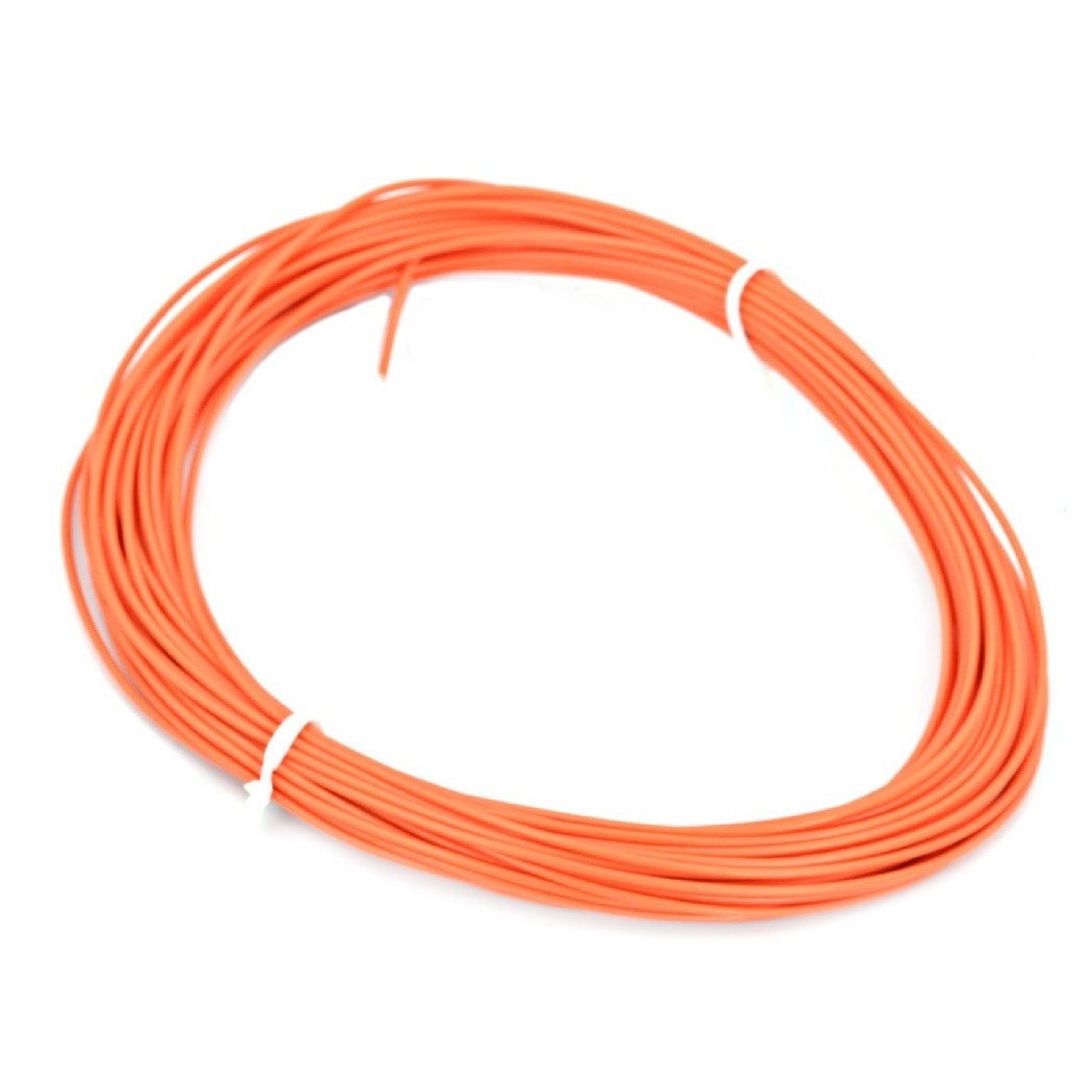 10 metri di Cavo sottile morbido multifilare in rame da 1mm (circa) ARANCIONE