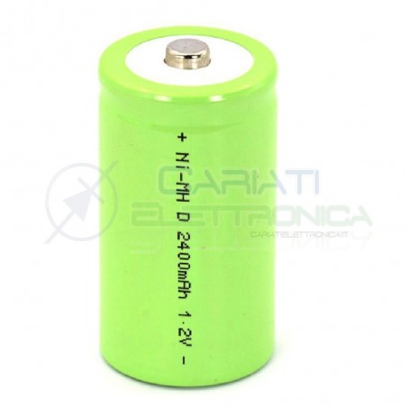 BATTERIA RICARICABILE D TORCIONE NI-MH D 1,2V 2400mAh 34x62mm PROFESSIONALEMKC