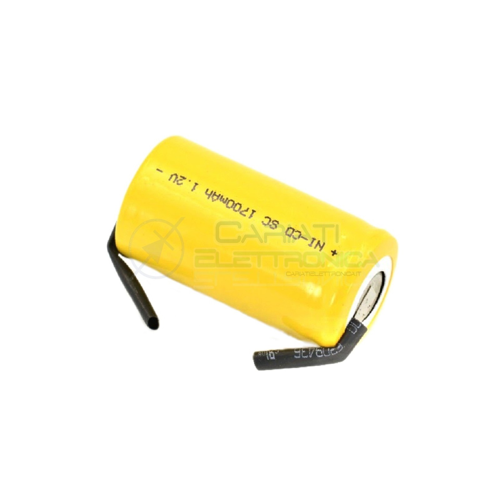 BATTERIA RICARICABILE NI-CD SC 1,2V 1700mAh 22x42mm con terminale A SALDAREMKC
