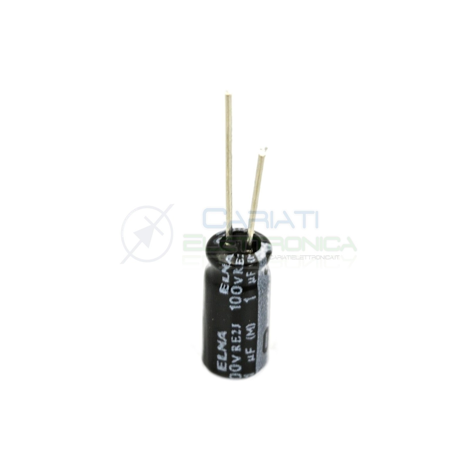 20 PEZZI CONDENSATORE ELETTROLITICO ELNA 1uF 1 uF 100V 105°C 5x11 mm Passo 2mm