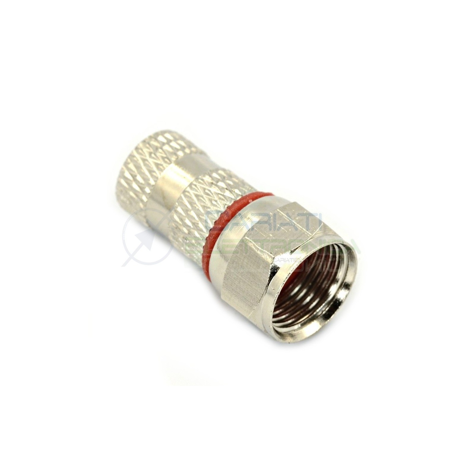 2 Pezzi Connettore F da 5mm Doppia Guarnizione per cavo coassiale antenna TV Spinotto F Zodiac