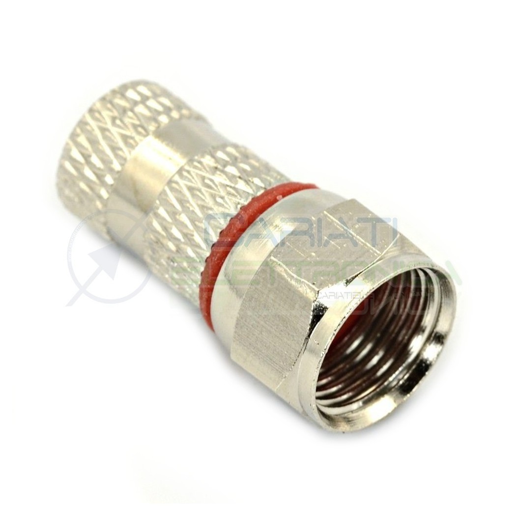 2 pcs Screw Twist F-Connector 5mm Fit Satellite TV Coax Coaxial CableZodiac