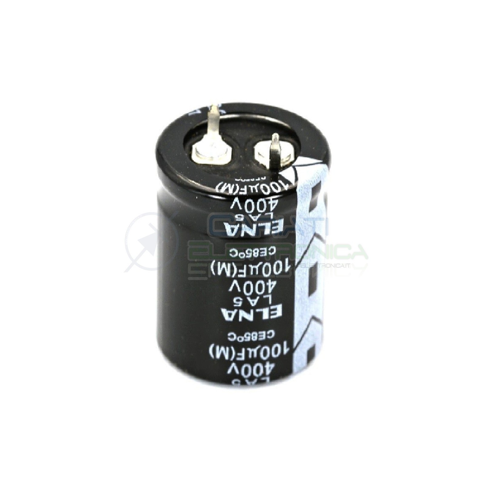 CONDENSATORE ELETTROLITICO ELNA 100uF 100 uF 400V 85°C 22x30 mm Passo 10mm