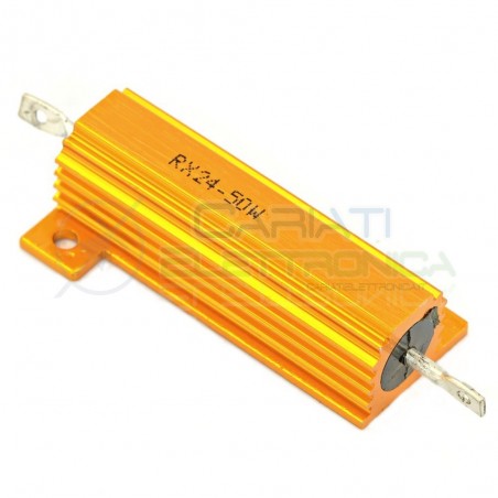 RESISTENZA CORAZZATA 50 WATT 47 KOHM CORPO IN ALLUMINIO 47KOHM 50 W 50WATT