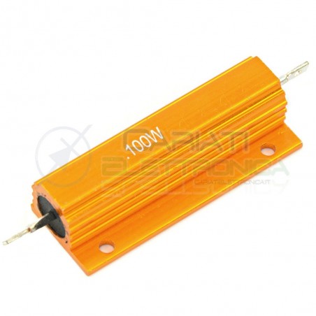 Resistor axial 100W 100Watt 820 ohm 820ohm in aluminium housing