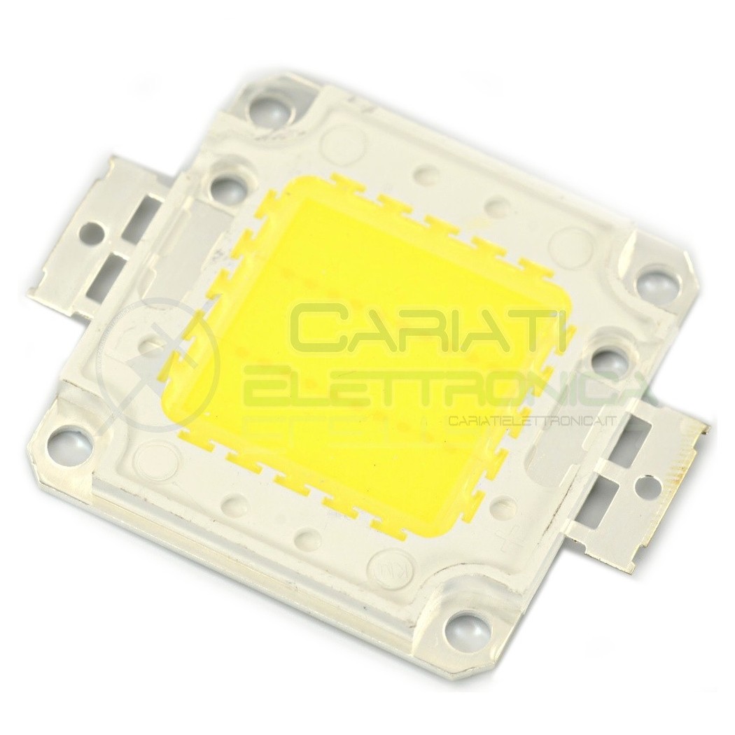 Chip power LED 20W Bianco freddo 6000K alta Luminosità ricambio faro