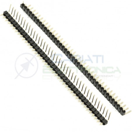 5 PEZZI Connettori strip line 90° 40 poli maschio con pin 6mm striplineGenerico
