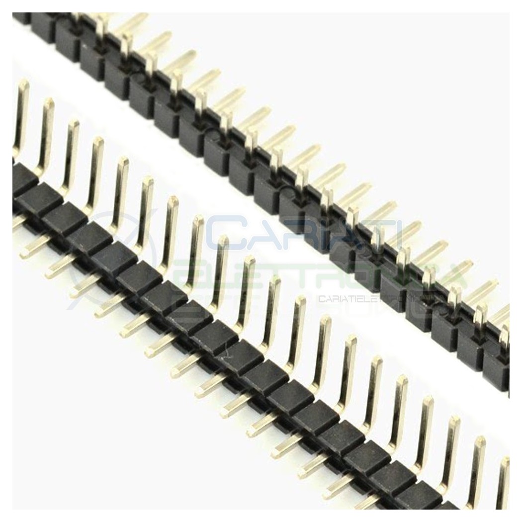 5 PEZZI Connettori strip line 90° 40 poli maschio con pin 6mm striplineGenerico