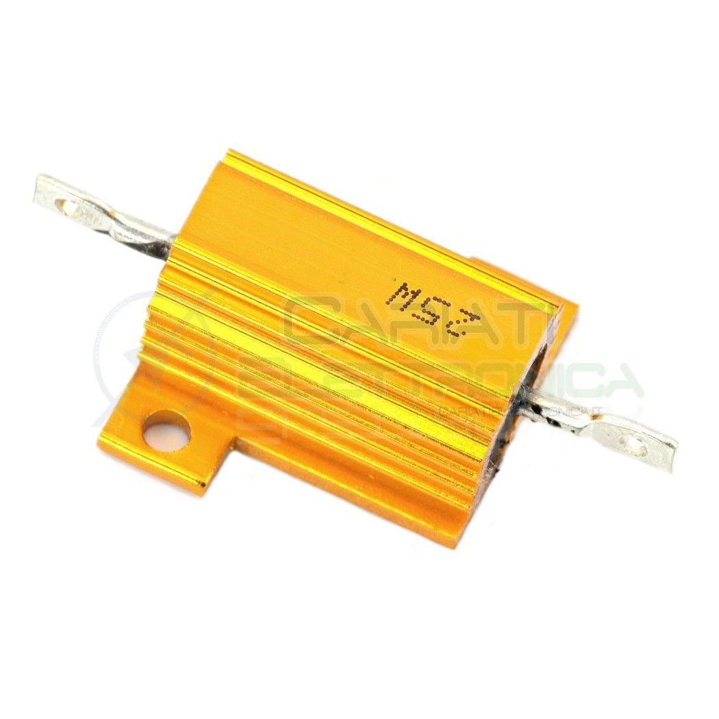 RESISTENZA CORAZZATA 25 WATT 10 OHM CORPO IN ALLUMINIO 25 W 25WATT