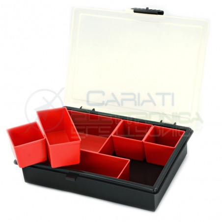 Valigetta Vaschetta Organizer con 6 contenitori moduli ESTRAIBILI