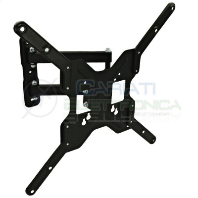 Full Motion TV Wall Mount 23"-55" | VESA 400x400 TV Bracket up to 30 kgCariati Elettronica