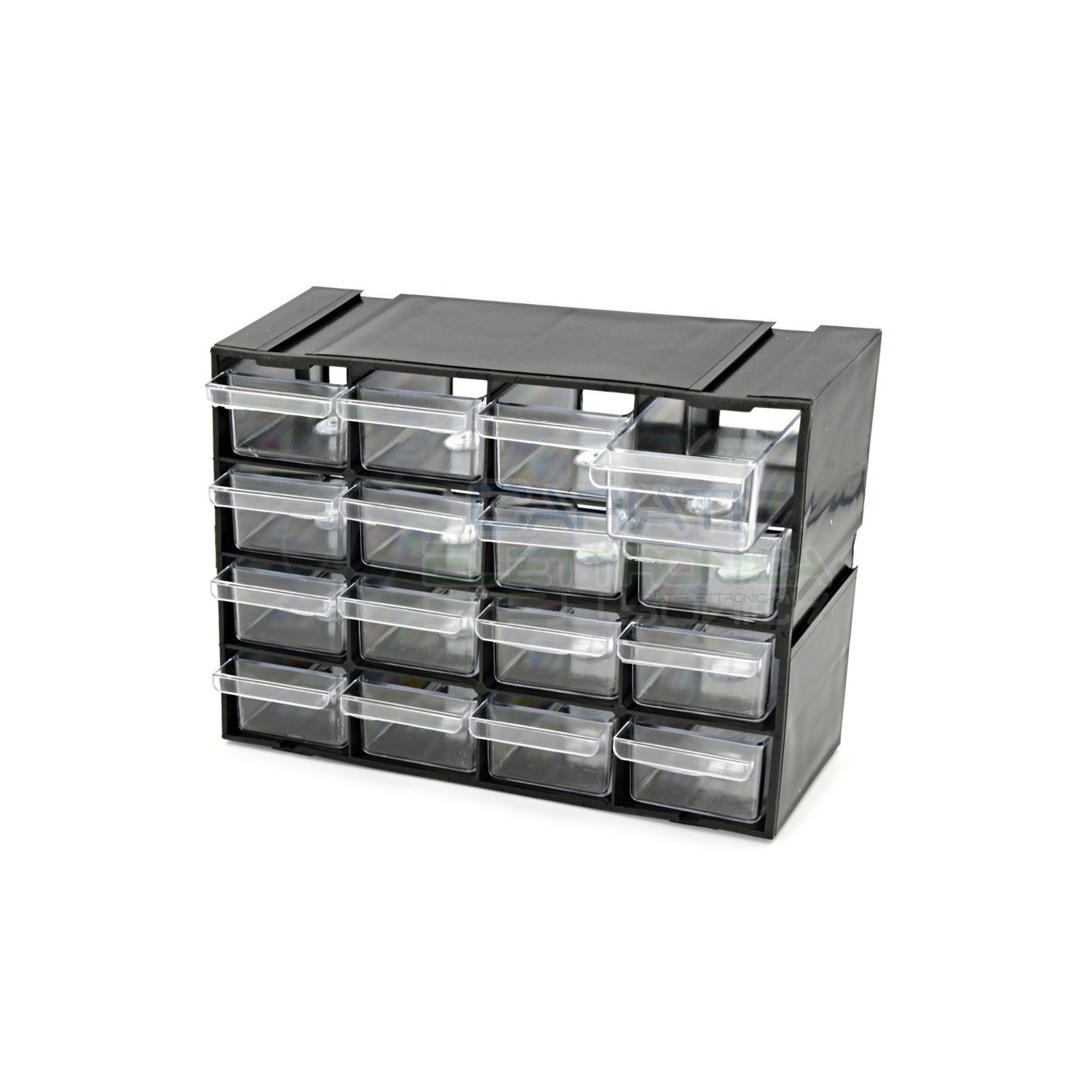Cassettiera componibile per PORTA MINIATURE COMPONENTI ELETTRONICI 16 cassetti