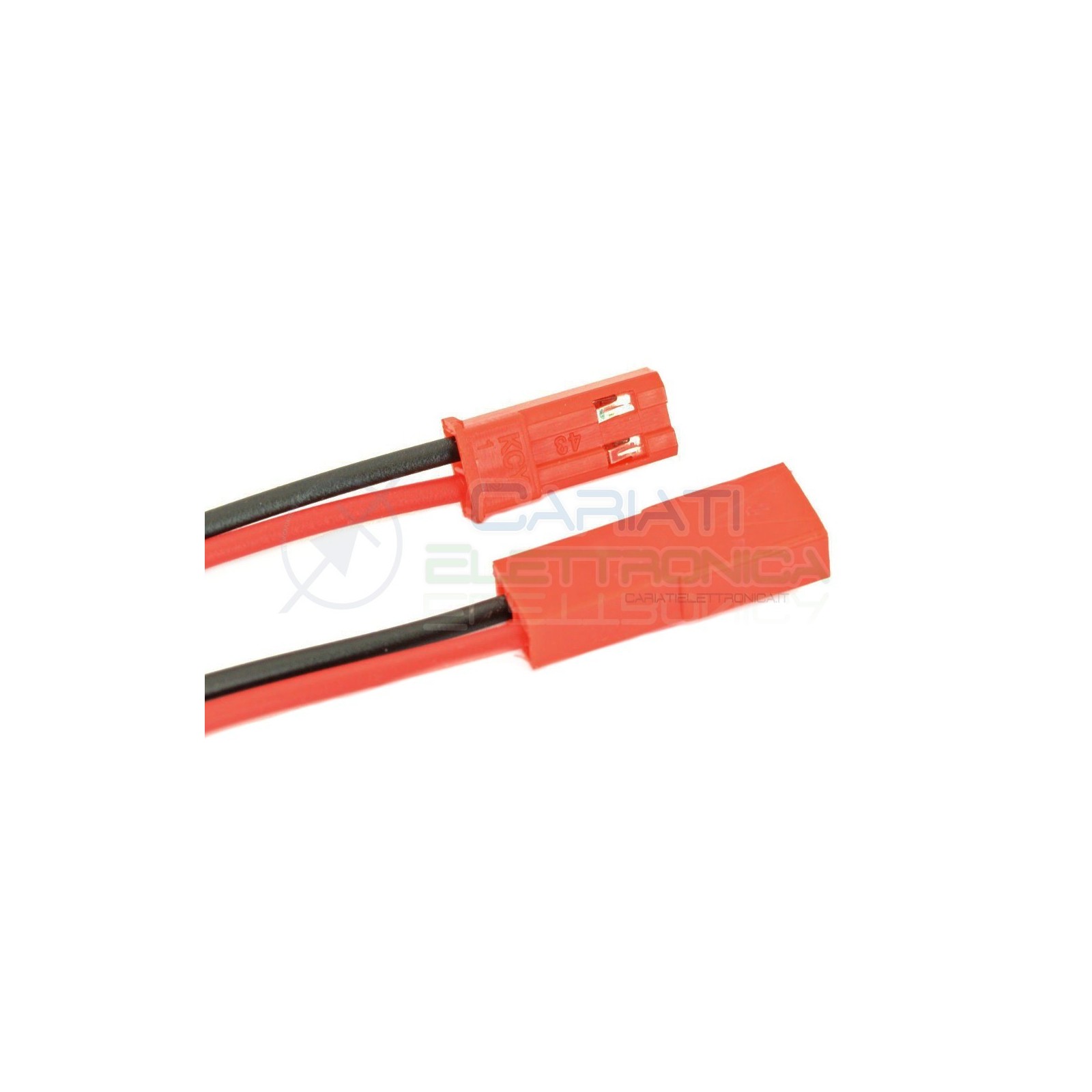 Cavo connettore Maschio Femmina 2 Poli da 13cm Coppia di cavi con BloccoGenerico