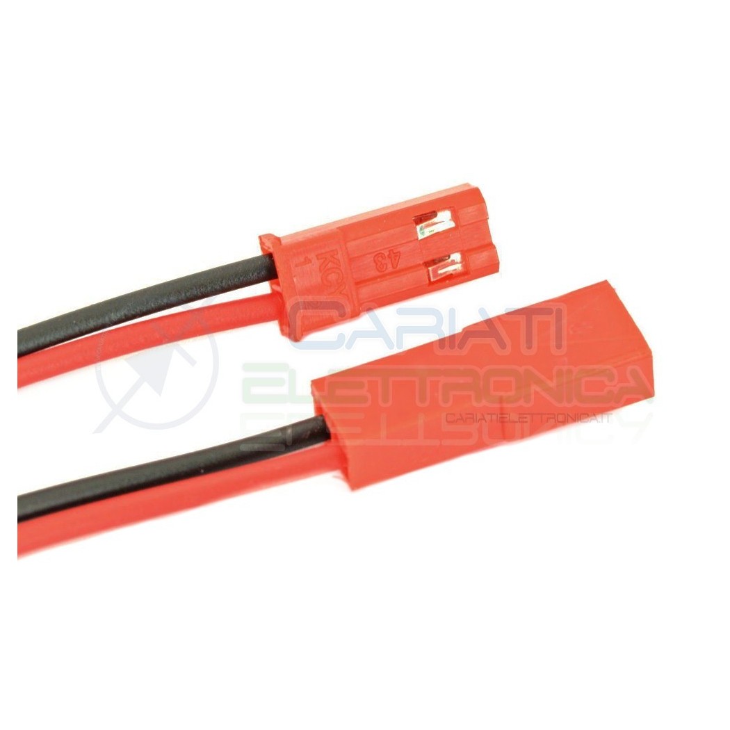 Cavo connettore Maschio Femmina 2 Poli da 13cm Coppia di cavi con BloccoGenerico