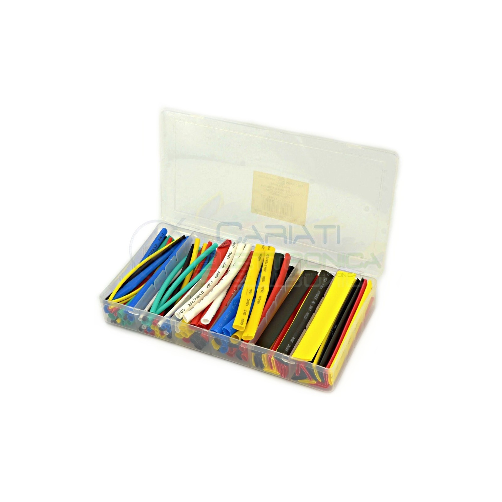 Kit 100pz Guaina Termorestringente 10cm Multicolore Termo restringenteMKC