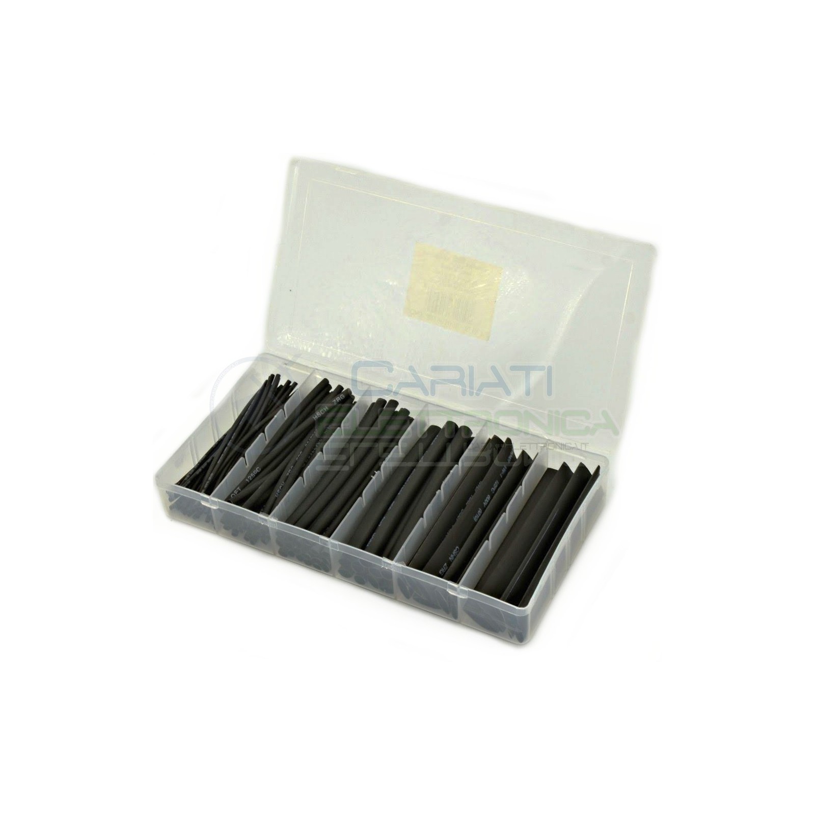 SET KIT DA 100 PEZZI di guaine termorestringenti da 10cm GUAINA NERA