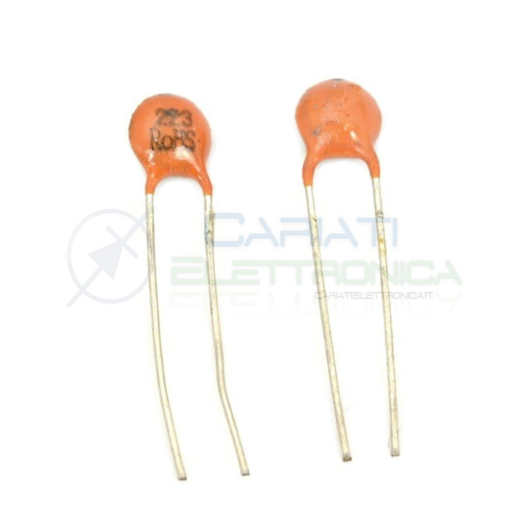 10 PEZZI Condensatore Ceramico a Disco 3,3pF 3,3 pF 50V NPO Passo 2,54mm