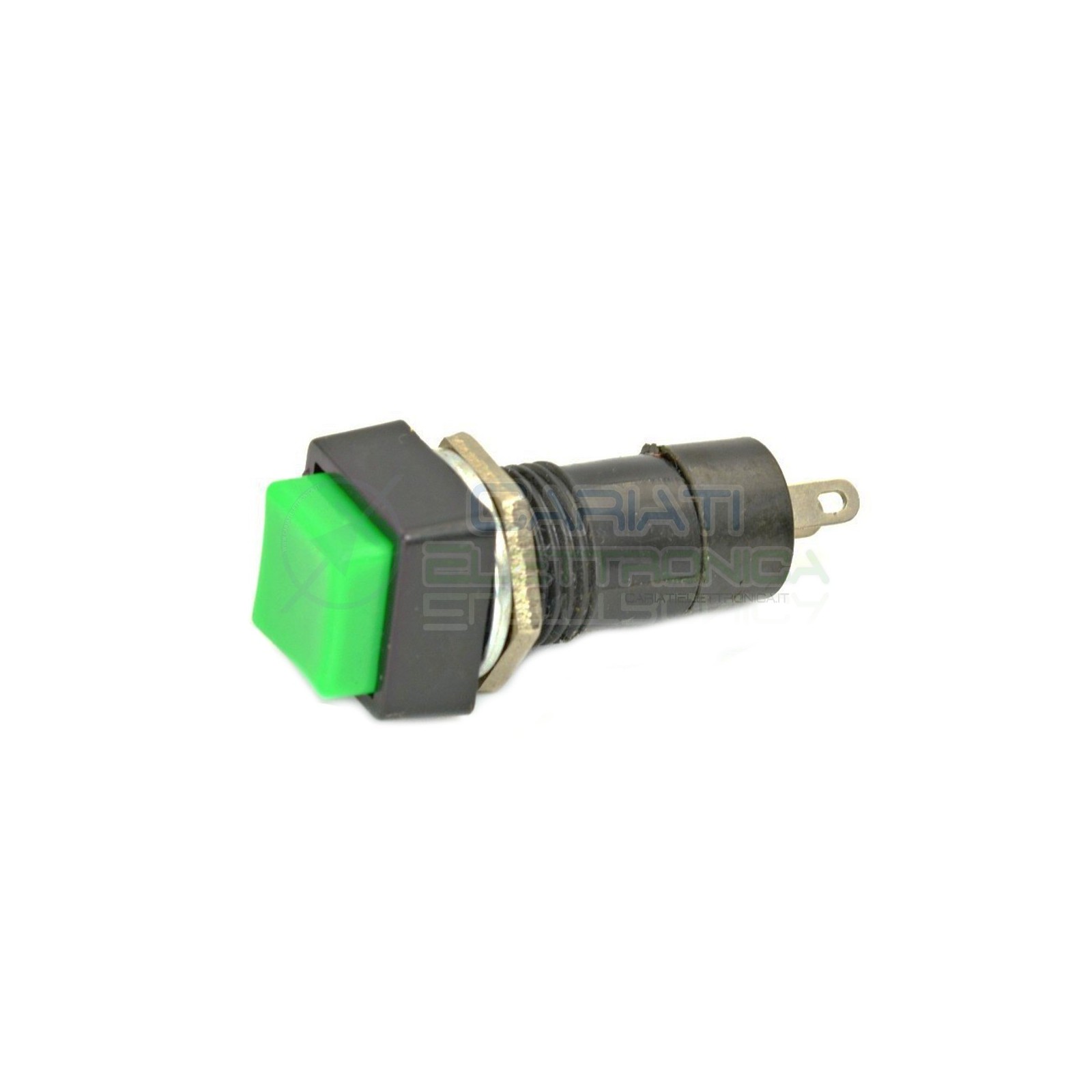 10 PEZZI INTERRUTTORE DA PANNELLO QUADRATO SPST 125V 3A VERDE