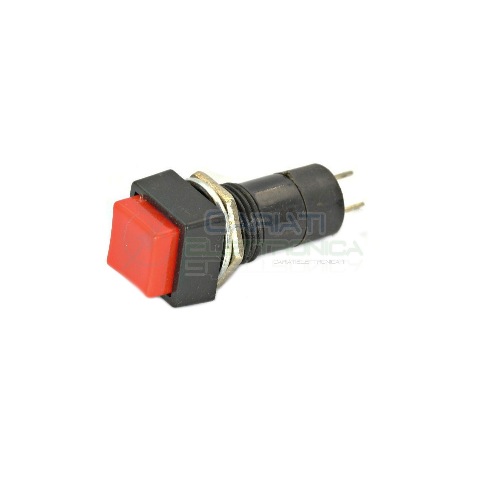 2 PEZZI INTERRUTTORE DA PANNELLO QUADRATO SPST 125V 3A ROSSO