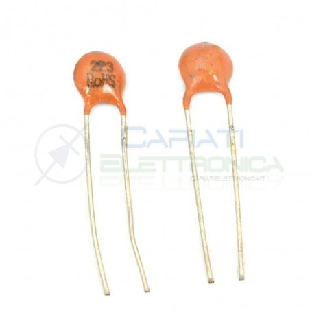 10 PEZZI Condensatore Ceramico a Disco 150pF 150 pF 50V NPO Passo 2,54mm