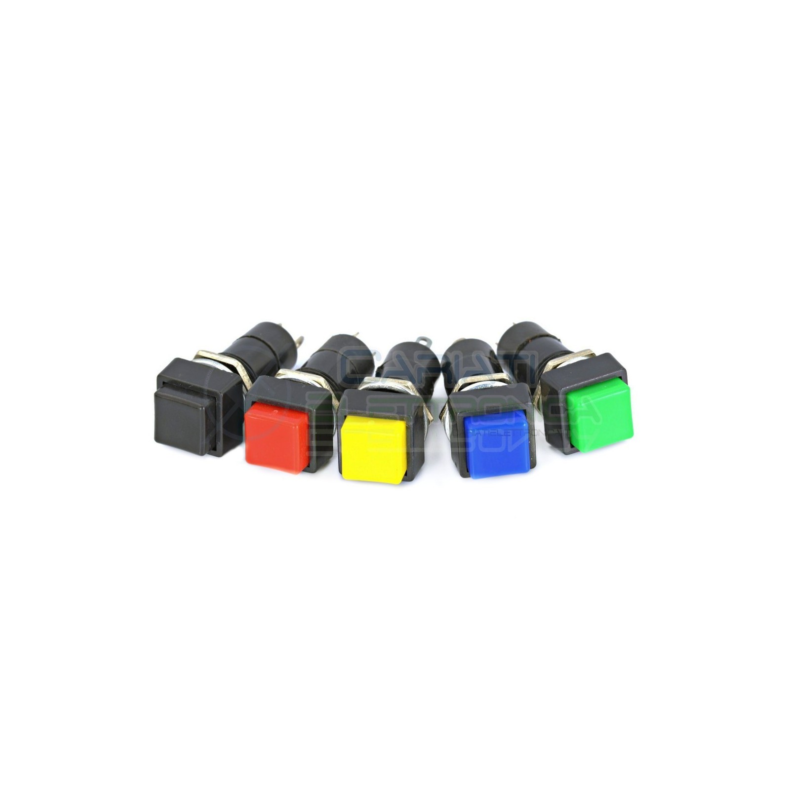 KIT DA 5 PEZZI INTERRUTTORE DA PANNELLO QUADRATO SPST 125V 3A