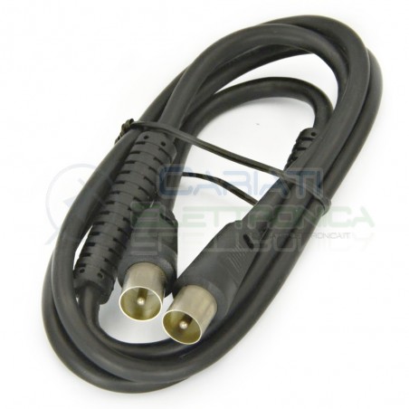 CAVO CAVETTO ANTENNA TV MASCHIO MASCHIO CON FILTRI IN FERRITE WINNER DA 1 METRO
