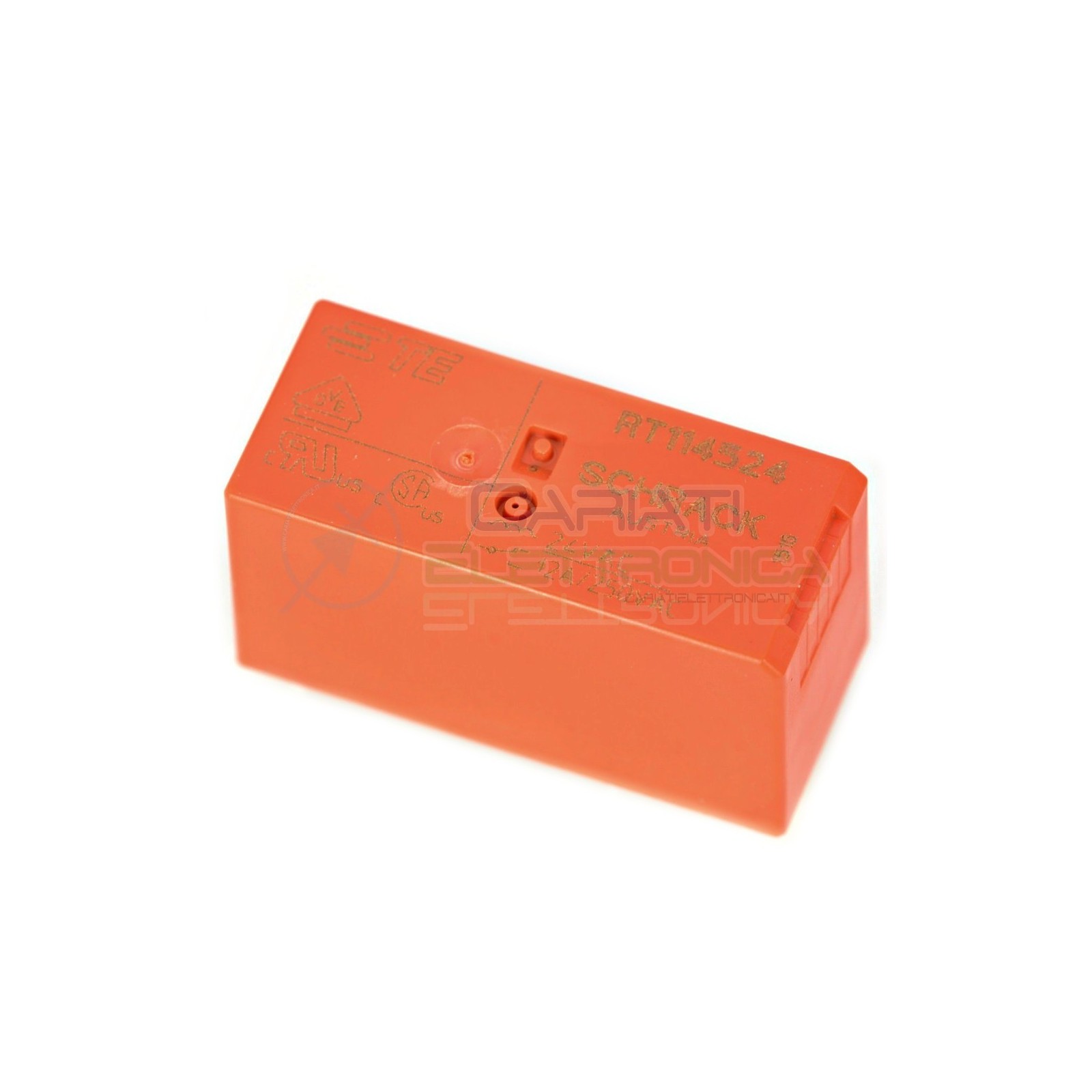 RT114524 Relay Relè 24V AC 12A Circuito Stampato Pcb 1 Scambio SCHRACK SPDT Schrack