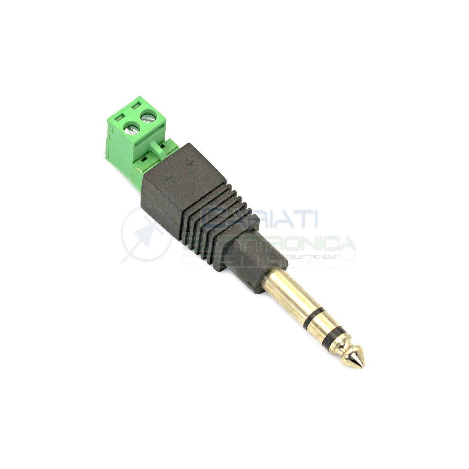 Adattatore spina jack da 6,3mm Audio Stereo con Morsettire 2 Poli per cavo