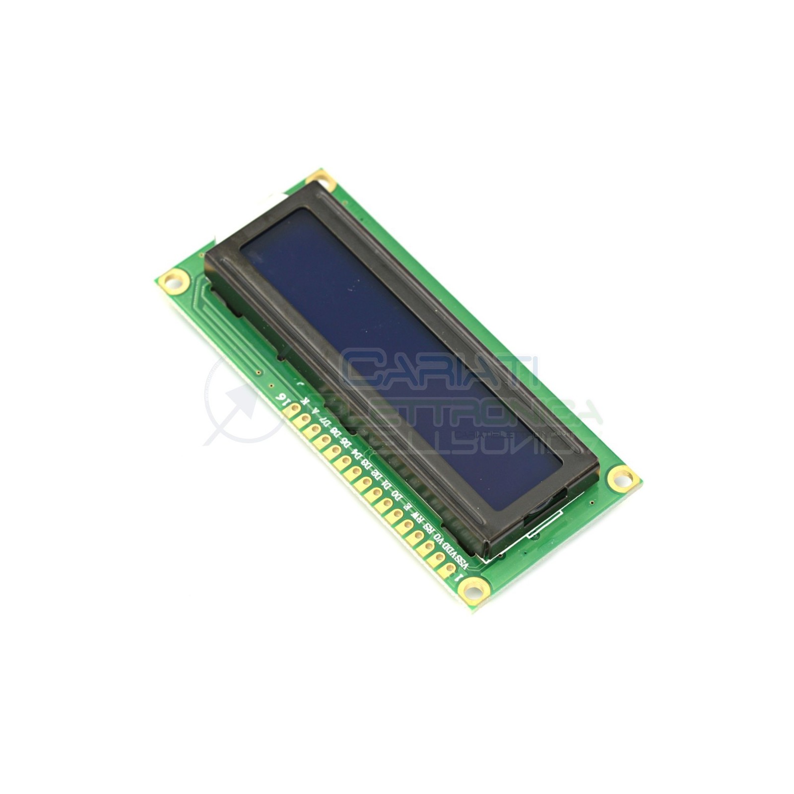 Display Lcd Character Lcm BLU 16x2 1602 Caratteri Retroilluminato Comp. HD44780Generico