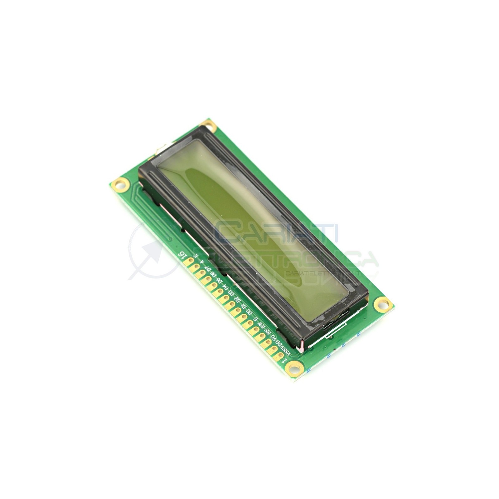 Display Lcd Character Lcm Verde 16x2 1602 Caratteri Comp. HD44780