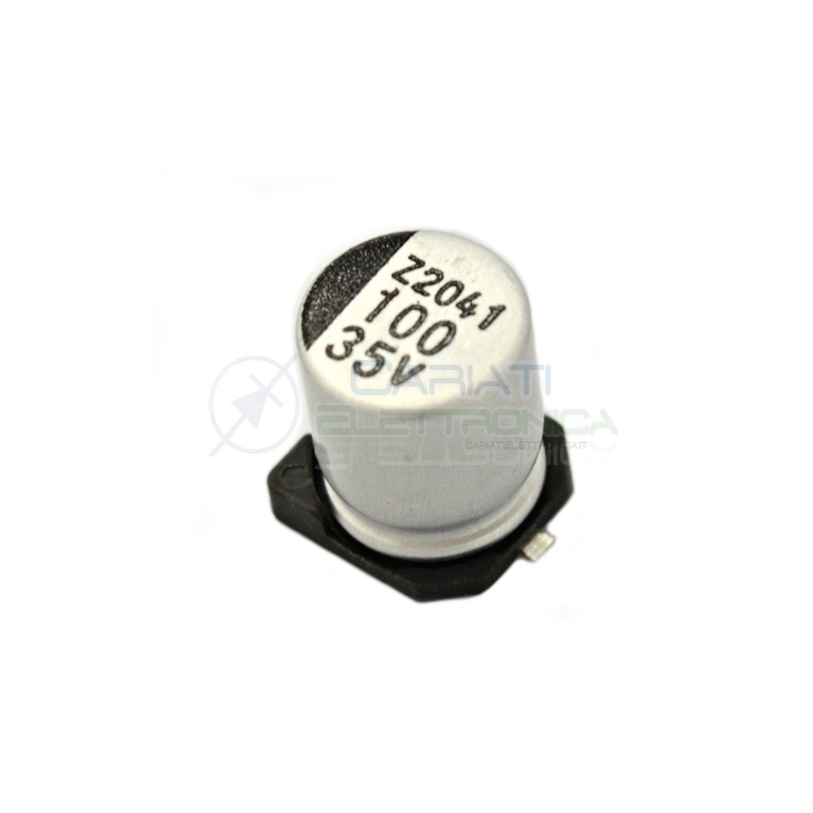 10 PEZZI Condensatore elettrolitico in SMD 100uF 35V 6x8mm 85°C SAMWHA 100 uF