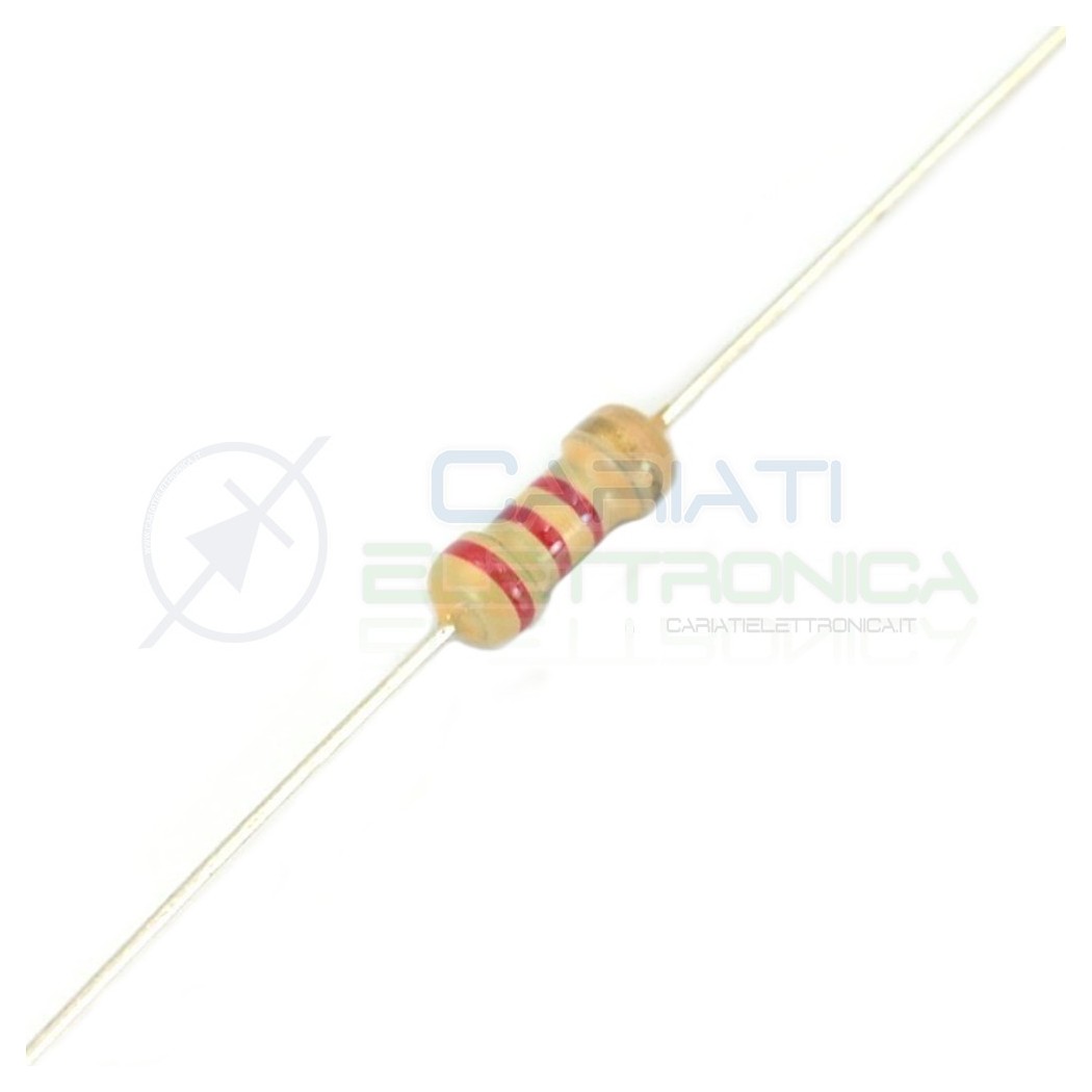 50 PEZZI DI RESISTENZE STRATO CARBONE 150 ohm 1/4W 0,25 WATT 5% RESISTENZA 150ohm