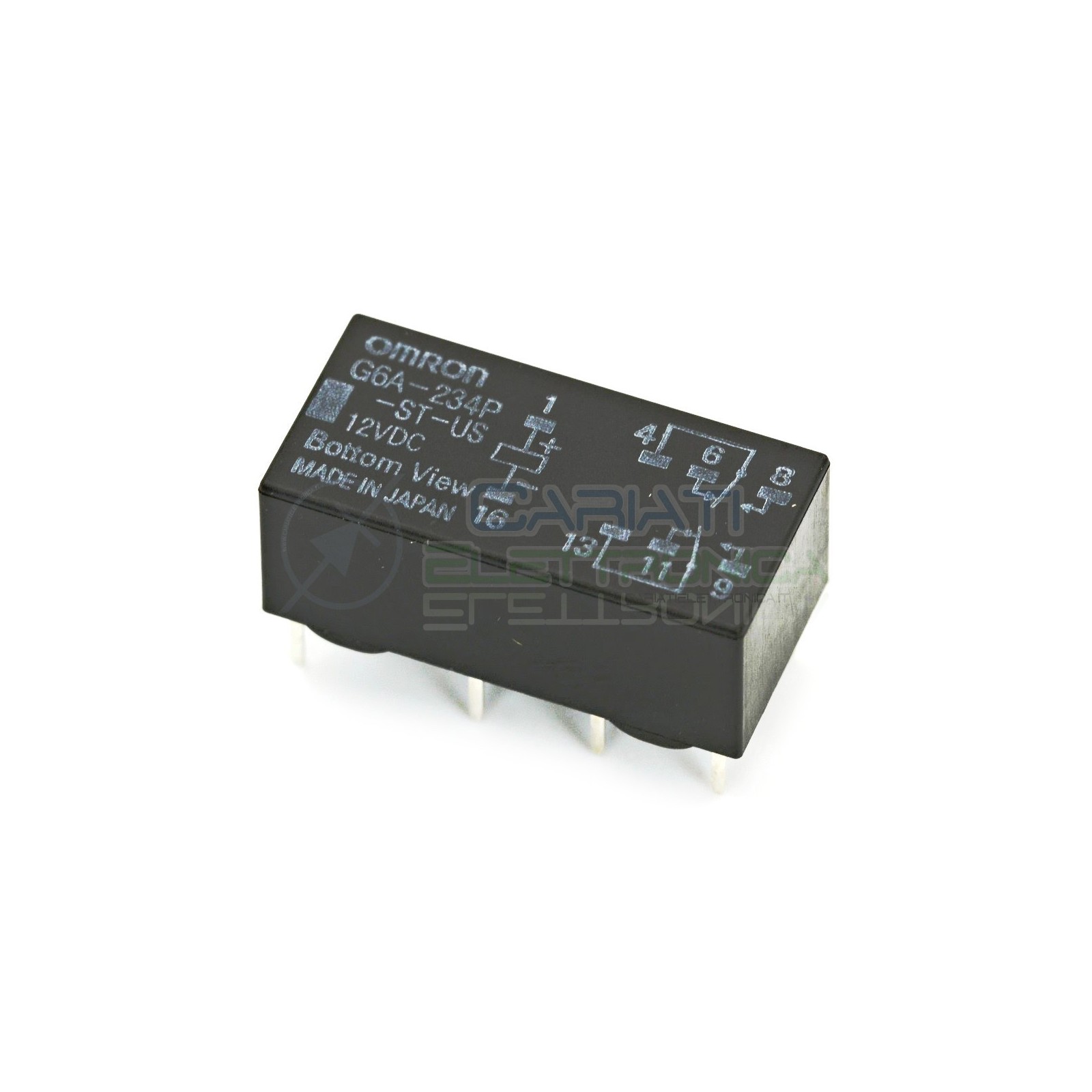 Relè OMRON Doppio contatto G6A-234P-ST-US G6A-234P 12V DPDT 1A 30VDC 0.6A 125VACOmron
