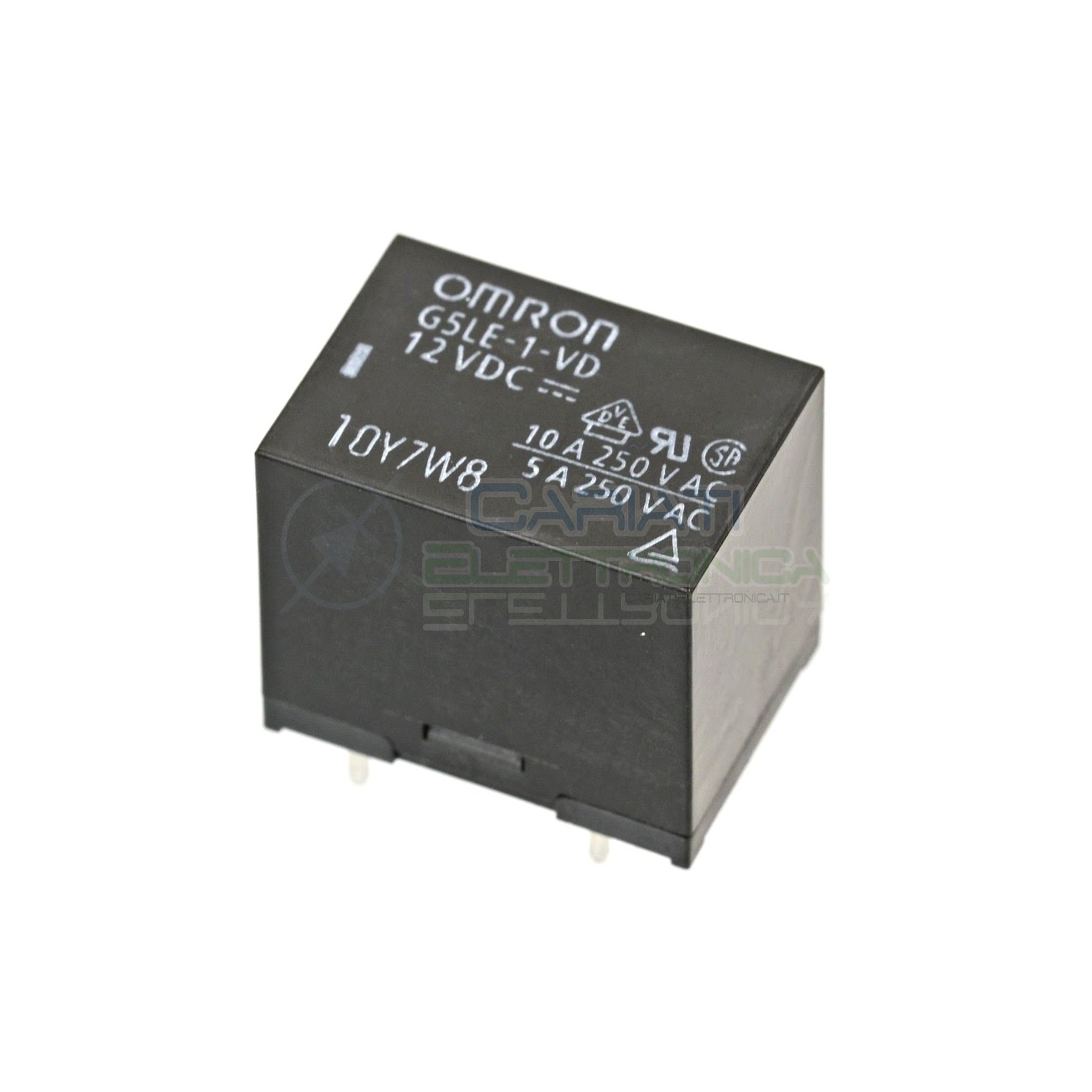 Relè OMRON singolo 1 scambio G5LE-1-VD SPDT bobina 12Vdc 250Vac 10A Omron