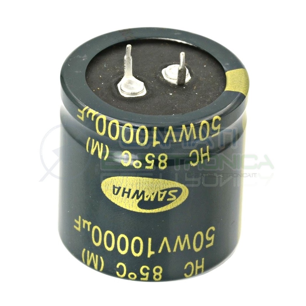 Condensatore Elelettrolitico SNAP IN 10000uF 50V 35x35mm 85° PASSO 10mm SAMWHA